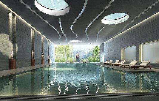 health club swimming pool in the spa